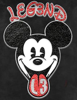Sudadera Legend Mickey Mouse estilo Kiss