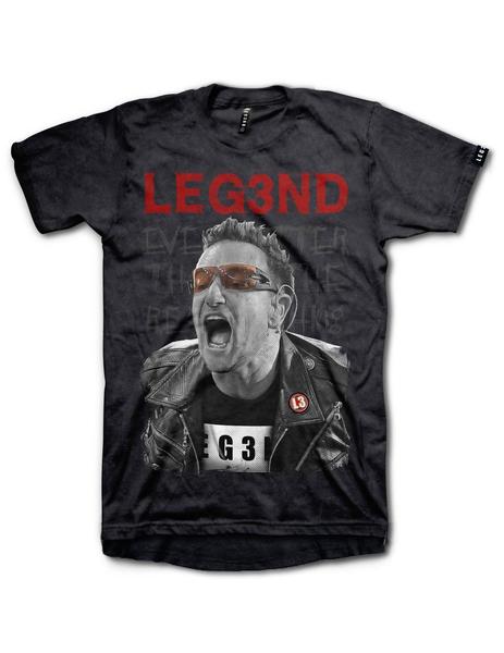 Camiseta Legend Bono U2 negra