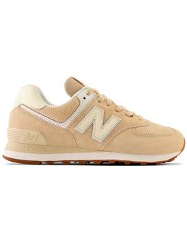 Zapatillas New Balance clásicas beige para chica