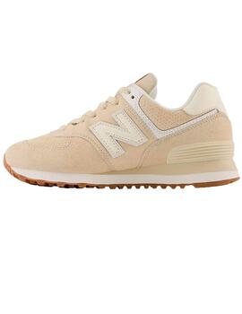 Zapatillas New Balance clásicas beige para chica