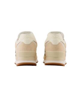 Zapatillas New Balance clásicas beige para chica