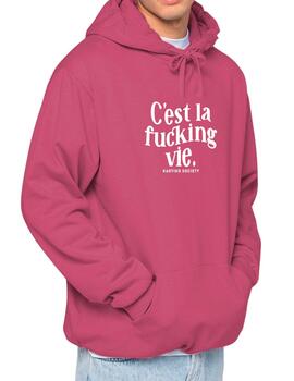 Sudadera Kaotiko Cest la Fucking vie cereza