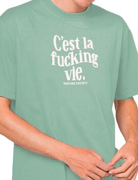 Camiseta Kaotiko Cest la Fucking vie verde