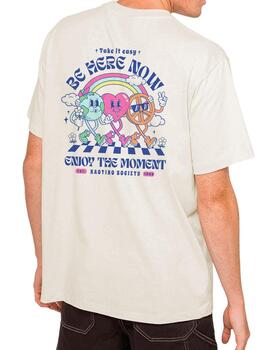 Camiseta Kaotiko Enjoy the moment beige