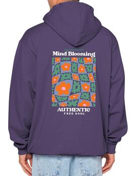 Sudadera Kaotiko Mid Blooming morada