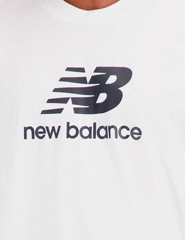 Camiseta básica New Balance blanca para hombre