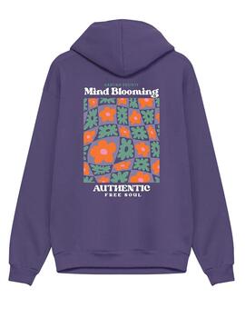 Sudadera Kaotiko Mid Blooming morada