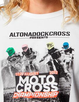 Camiseta Altona Dock blanca Moto Cross