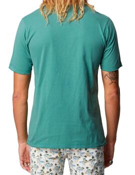 Camiseta básica Altona Dock verde oscuro