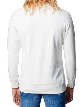 Sudadera Altona Dock blanca con estampado surfero