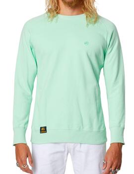 Sudadera lisa Altona Dock verde flúor para hombre