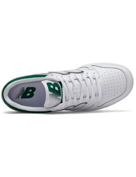 Zapatillas bajas New Balance blancas con verde