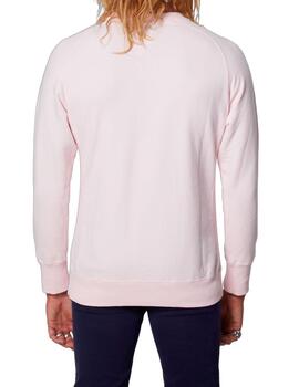 Sudadera Altona Dock rosa con parches