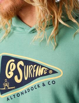 Sudadera Altona Dock Go Surfing verde para hombre