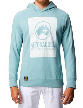 Sudadera Altona Dock Born in Australia verde agua