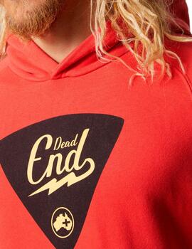 Sudadera Altona Dock Dead End roja para hombre