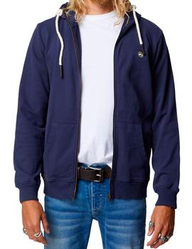 Chaqueta cremallera Altona Dock azul para hombre