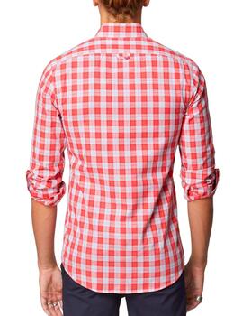 Camisa Altona Dock cuadros rojos