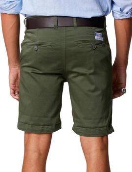 Pantalón corto Altona Dock verde kaki para hombre