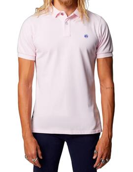 Polo básico Altona Dock rosa para hombre