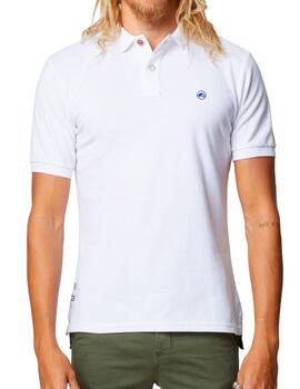 Polo básico Altona Dock blanco para hombre