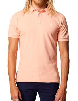 Polo básico Altona Dock salmón para hombre