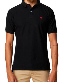 Polo básico Altona Dock negro para hombre