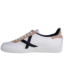 Zapatillas Munich Barru 136 blancas de piel