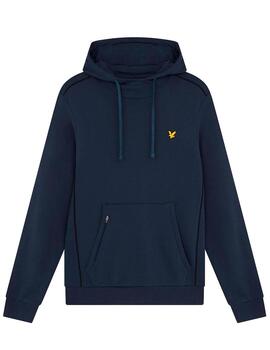 Sudadera básica Lyle Scott azul marino para hombre