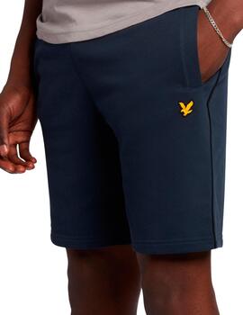 Pantalón corto Lyle Scott azul marino para hombre