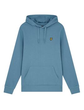 Sudadera básica Lyle Scott azul para hombre