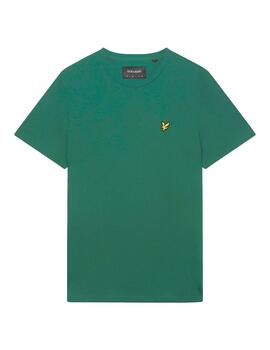 Camiseta básica Lyle Scott verde botella hombre