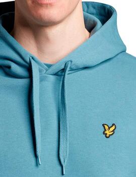Sudadera básica Lyle Scott azul para hombre