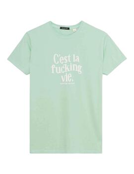 Camiseta Kaotiko Cest la Fucking vie verde