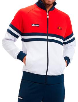 Chaqueta Ellesse de cremallera roja para hombre