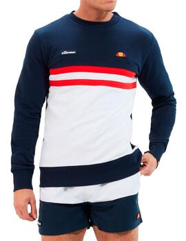 Sudadera Ellesse básica azul marino con blanco