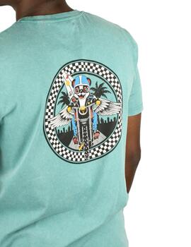 Camiseta Buddy Beberly Hills azul vintage