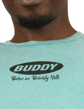 Camiseta Buddy Beberly Hills azul vintage