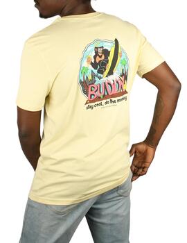 Camiseta Buddy Monkey amarilla para hombre