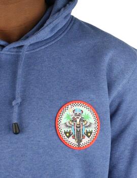 Sudadera Buddy Patch azul para hombre