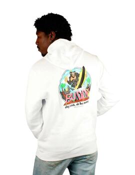 Sudadera Buddy Monkey blanca para hombre