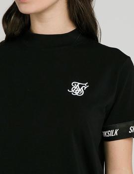 Vestido Siksilk Tech Tape negro para mujer