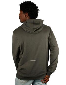Sudadera de capucha Lyle Scott gris con logo grande
