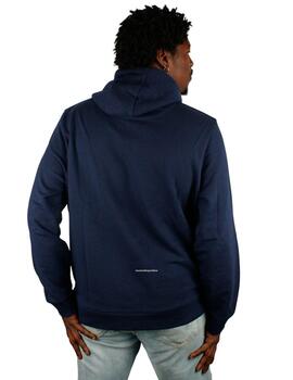 Sudadera de capucha Lyle Scott azul marino con logo grande