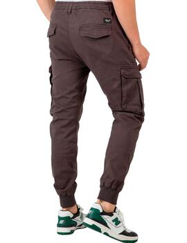 Pantalón marrón con bolsillos para hombre Reell