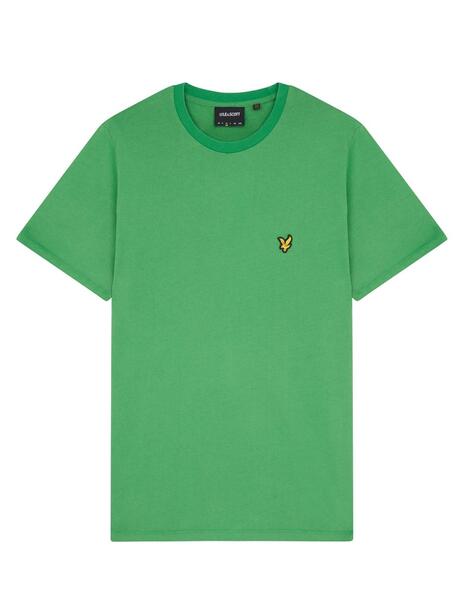 Camiseta básica Lyle Scott verde fuerte para hombre