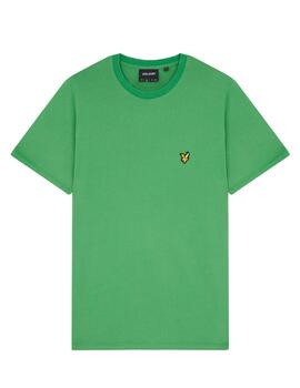 Camiseta básica Lyle Scott verde fuerte para hombre