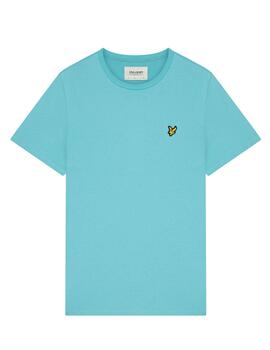 Camiseta básica Lyle Scott azul claro para hombre