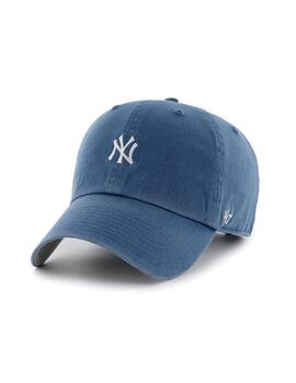 Gorra New York azul de algodón clean up