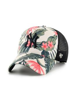Gorra New York estampada con flores